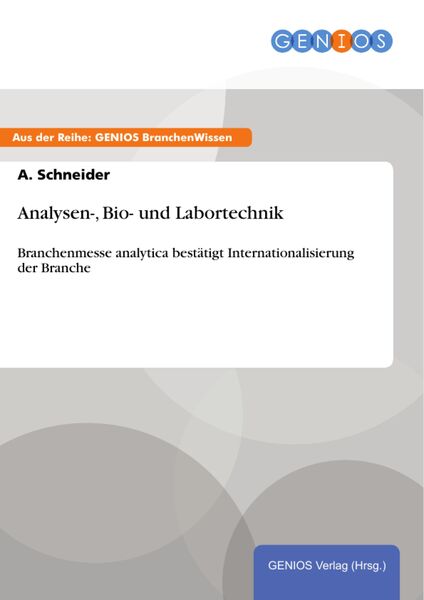 Produktbild: Analysen-, Bio- und Labortechnik