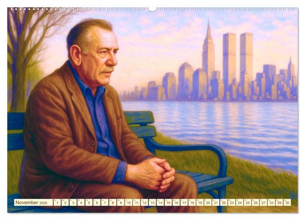 Produktbild: John Steinbeck (Wandkalender 2026 DIN A2 quer), CALVENDO Monatskalender
