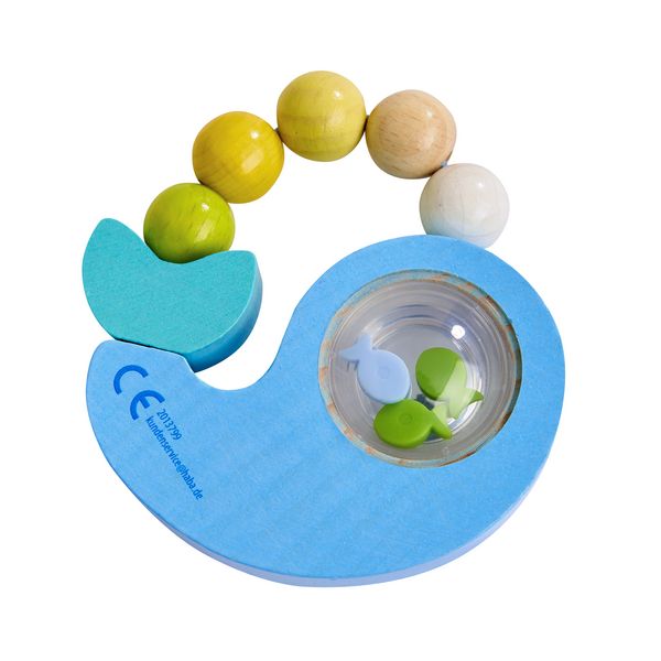 Produktbild: HABA 2013799001 - Greifling Rasselwal, Holz, H&ouml;he: 8,9 cm