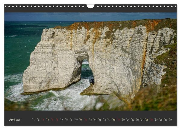 Produktbild: Normandie - Raue K&uuml;ste und malerische Hafenst&auml;dte (Wandkalender 2026 DIN A3 quer), CALVENDO Monatskalender
