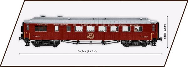 Produktbild: COBI Trains 6289 - Compi&egrave;gne Wagon 1940, 1:35 Bausatz, 1927 Klemmbausteine, 2 Figuren