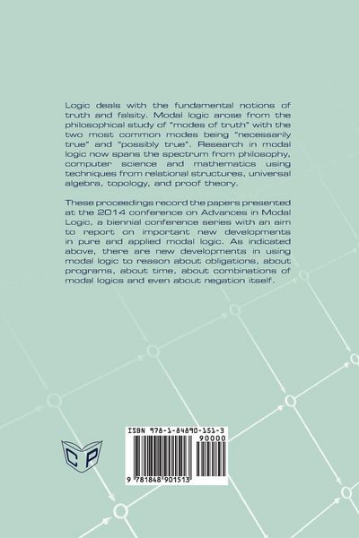 Produktbild: Advances in Modal Logic Volume 10