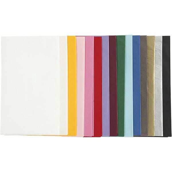 Produktbild: Creativ Company Seidenpapier, 50x70 cm, 17 g, Sortierte, Farben, 15x2 Blatt