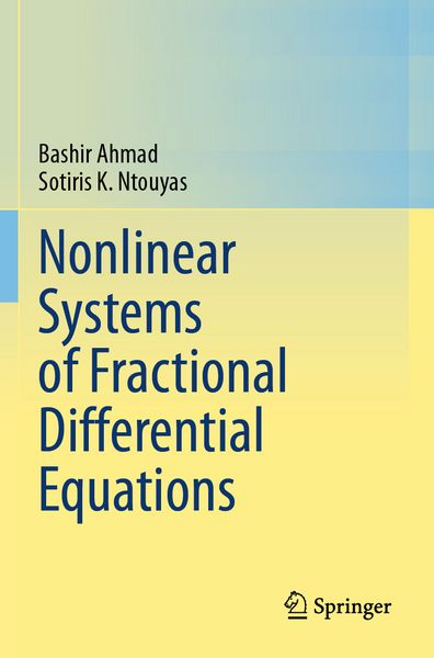 Produktbild: Nonlinear Systems of Fractional Differential Equations