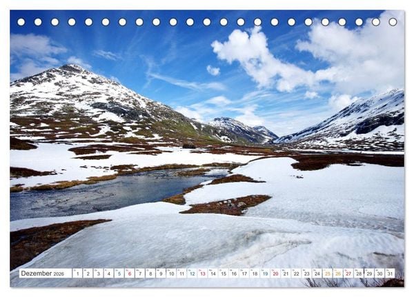 Produktbild: Norwegen PUR (Tischkalender 2026 DIN A5 quer), CALVENDO Monatskalender