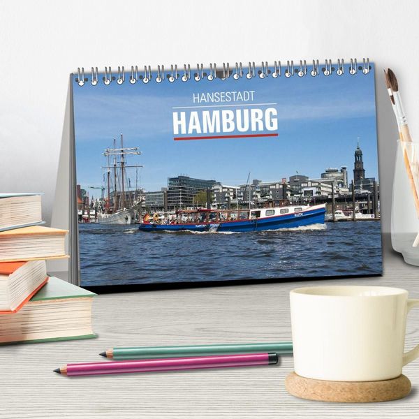Produktbild: Hansestadt Hamburg (Tischkalender 2027 DIN A5 quer), CALVENDO Monatskalender