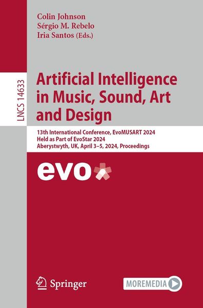 Produktbild: Artificial Intelligence in Music, Sound, Art and Design