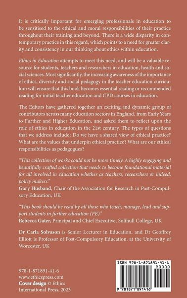 Produktbild: Ethics in Education