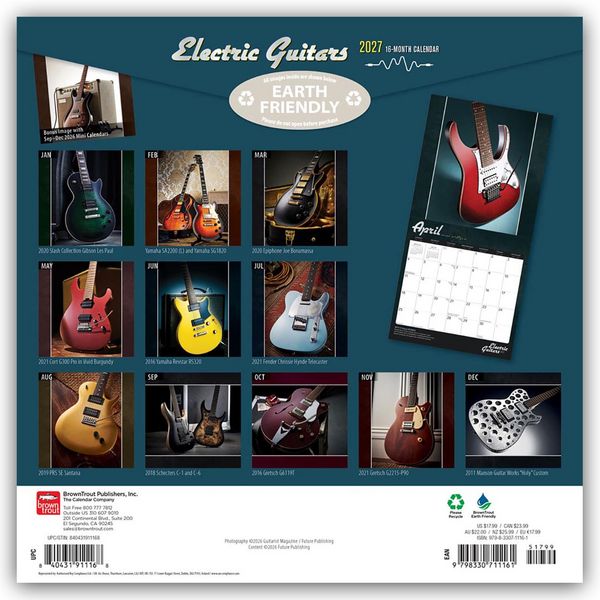 Produktbild: Electric Guitars &ndash; Elektrische Gitarren 2027 &ndash; 16-Monatskalender
