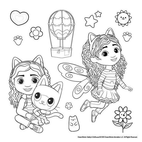 Produktbild: Gabby's Dollhouse: Meine sch&ouml;nsten Sticker zum Ausmalen