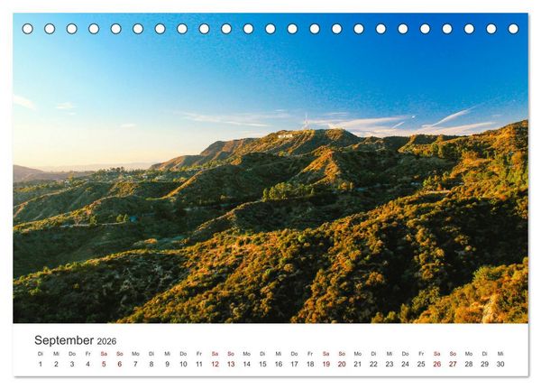 Produktbild: Los Angeles &ndash; Kalifornien (Tischkalender 2026 DIN A5 quer), CALVENDO Monatskalender
