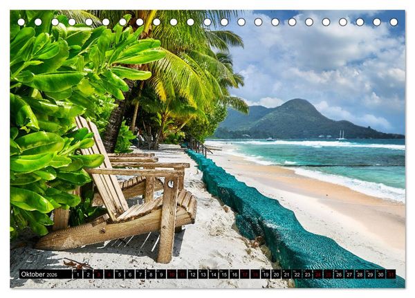 Produktbild: Seychellen Paradies 2026 (Tischkalender 2026 DIN A5 quer), CALVENDO Monatskalender