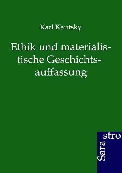 Produktbild: Ethik und materialistische Geschichtsauffassung