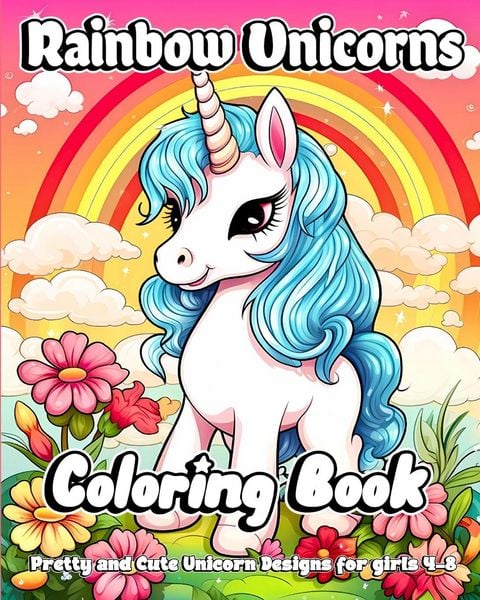 Produktbild: Rainbow Unicorns Coloring Book