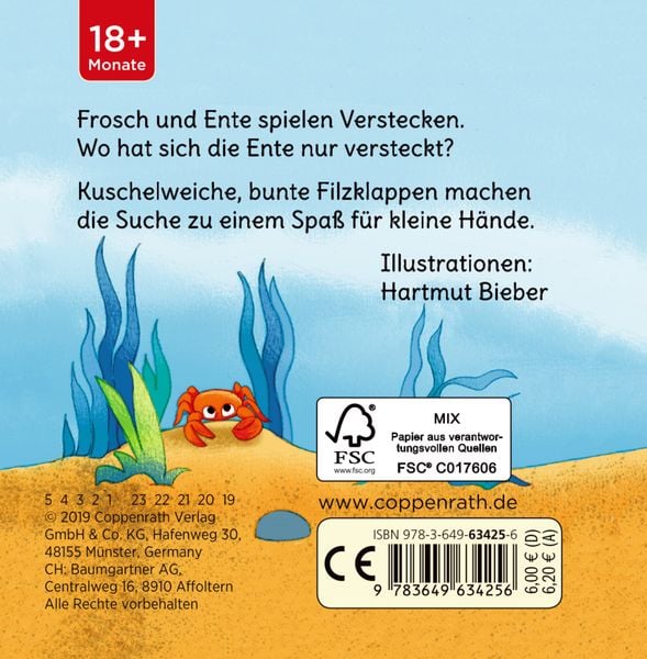 Produktbild: Minifanten 15: Fühl doch mal, kleiner Frosch!