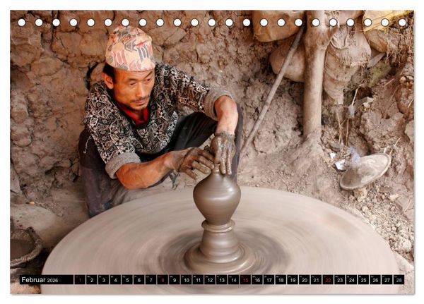 Produktbild: Nepal - Kathmandutal (Tischkalender 2026 DIN A5 quer), CALVENDO Monatskalender