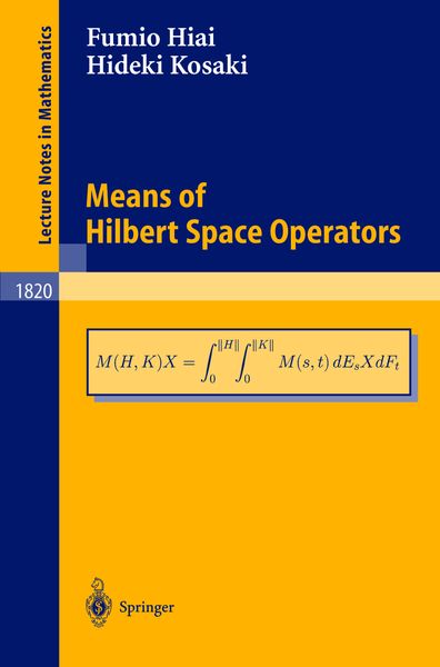 Produktbild: Means of Hilbert Space Operators