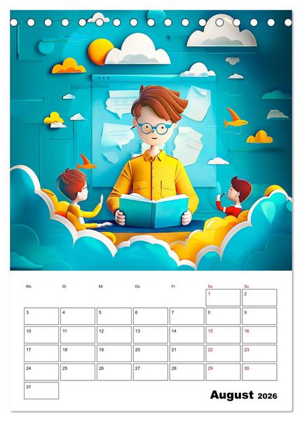 Produktbild: Traumjobs von Morgen - Der Zukunfts-Planer f&uuml;r gro&szlig;e Tr&auml;ume (Tischkalender 2026 DIN A5 hoch), CALVENDO Monatskalender