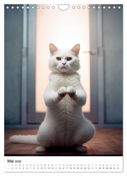 Produktbild: Miau Yoga (Wandkalender 2026 DIN A4 hoch), CALVENDO Monatskalender