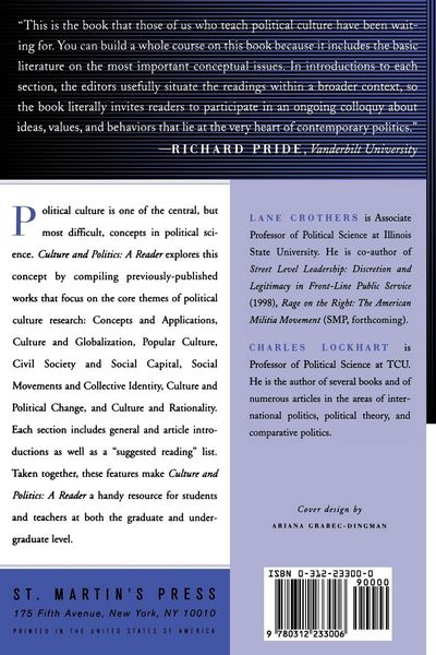 Produktbild: Culture and Politics