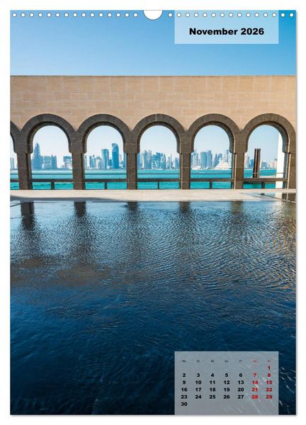 Produktbild: Doha Leuchtende Hauptstadt von Katar (Wandkalender 2026 DIN A3 hoch), CALVENDO Monatskalender