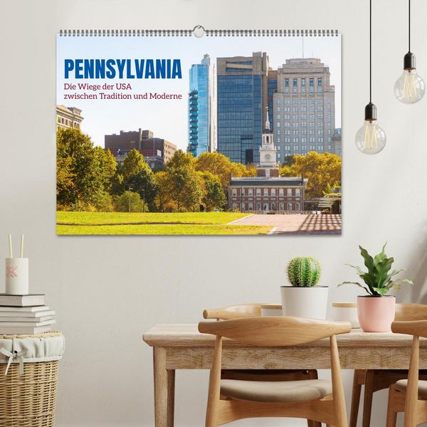 Produktbild: Pennsylvania. Die Wiege der USA zwischen Tradition und Moderne (Wandkalender 2026 DIN A2 quer), CALVENDO Monatskalender