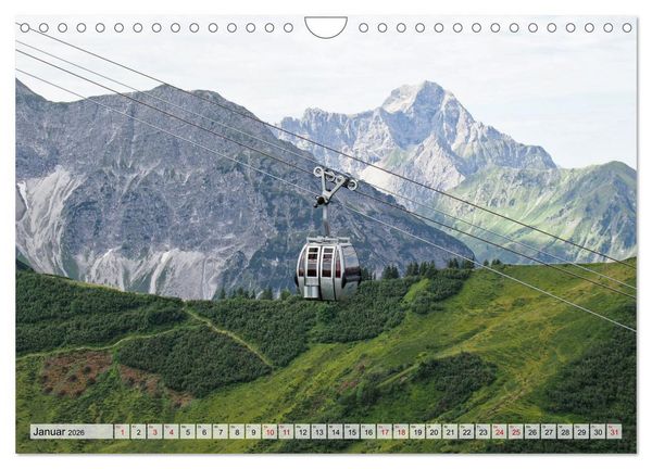 Produktbild: Bergbahnen in den Alpen (Wandkalender 2026 DIN A4 quer), CALVENDO Monatskalender
