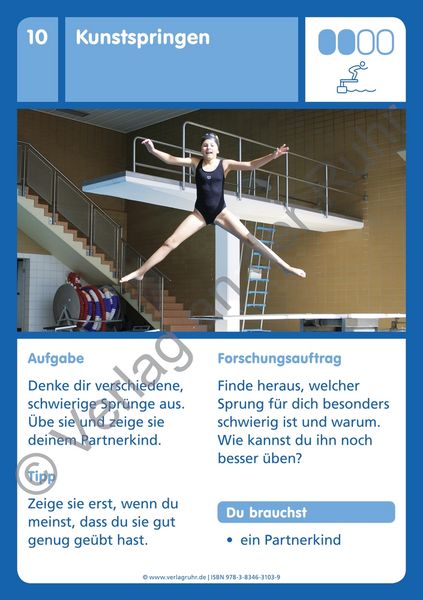 Produktbild: Die Freiarbeits- und &Uuml;bungs-Kartei f&uuml;r den Schwimmunterricht