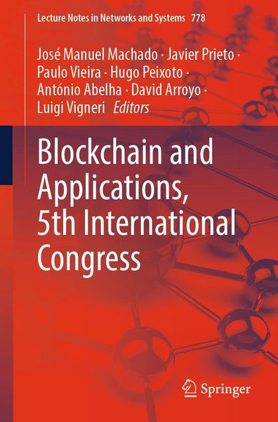 Produktbild: Blockchain and Applications, 5th International Congress