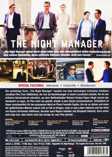Produktbild: The Night Manager - Die komplette 1. Staffel [3 DVDs]
