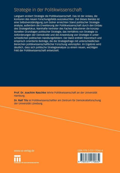 Produktbild: Strategie in der Politikwissenschaft