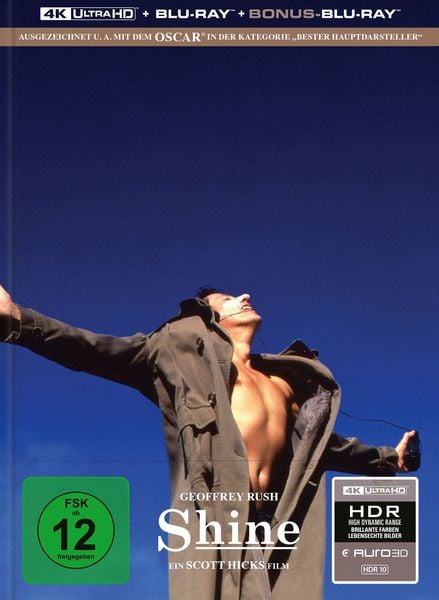 Produktbild: Shine - Der Weg ins Licht - Limitiertes Mediabook (4K Ultra HD + Blu-ray + Bonus-Blu-ray)