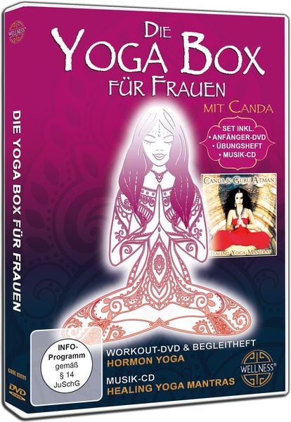 Produktbild: Die Yoga Box f&uuml;r Frauen - Set inklusive Anf&auml;nger-DVD, &Uuml;bungsheft und Musik-CD