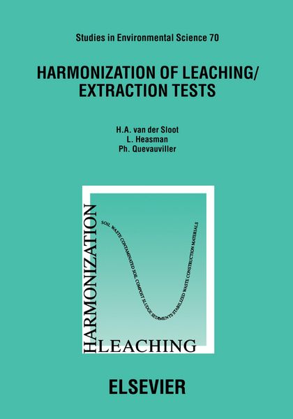 Produktbild: Harmonization of Leaching/Extraction Tests
