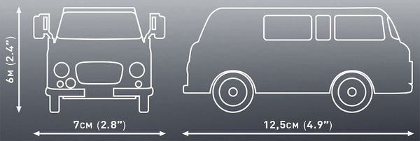 Produktbild: COBI Youngtimer 24600 - Barkas B1000, Bausatz 1:35, 147 Klemmbausteine