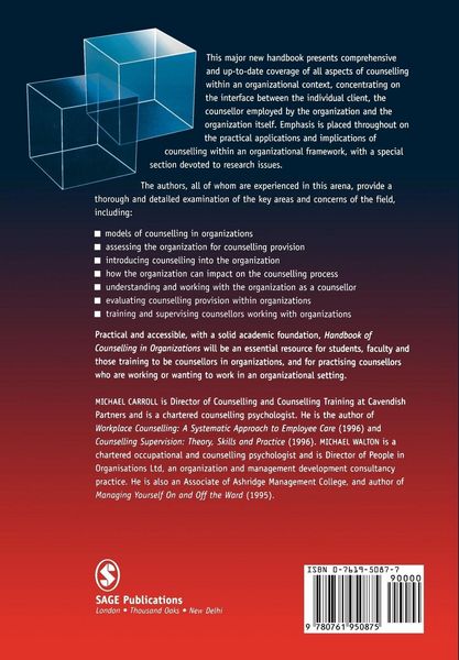 Produktbild: Handbook of Counselling in Organizations