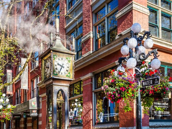 Produktbild: CALVENDO Puzzle Historische Gastown Steam Clock in Vancouver | 1000 Teile Lege-Gr&ouml;&szlig;e 64x48cm Foto-Puzzle f&uuml;r gl&uuml;ckliche Stunden