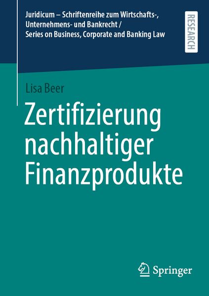 Produktbild: Zertifizierung nachhaltiger Finanzprodukte