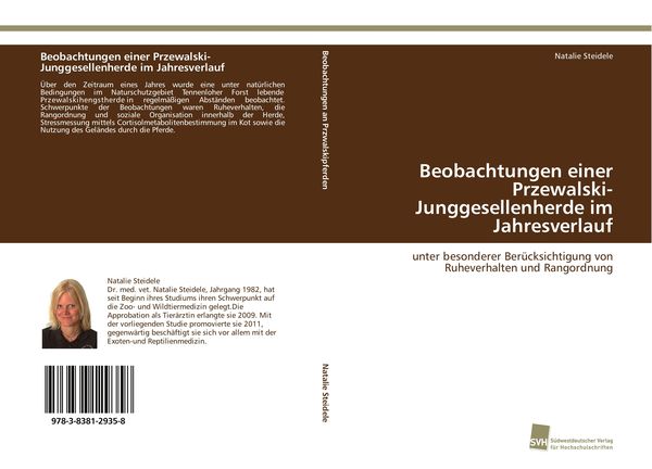 Produktbild: Beobachtungen einer Przewalski-Junggesellenherde im Jahresverlauf
