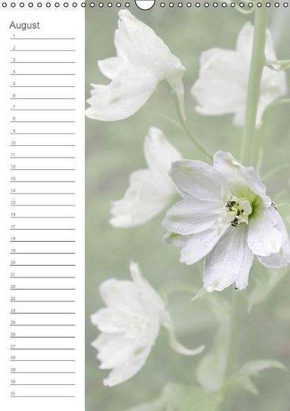 Produktbild: Zarte Bl&uuml;ten / Geburtstagskalender (Wandkalender immerw&auml;hrend DIN A3 hoch)