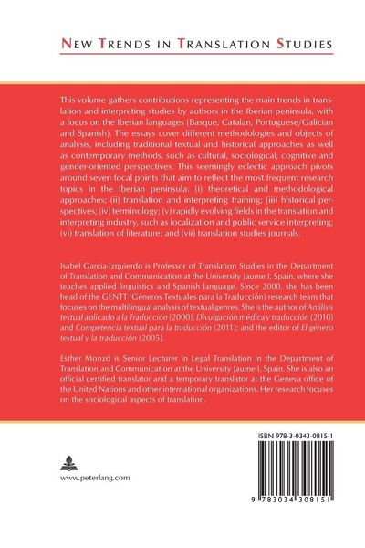 Produktbild: Iberian Studies on Translation and Interpreting