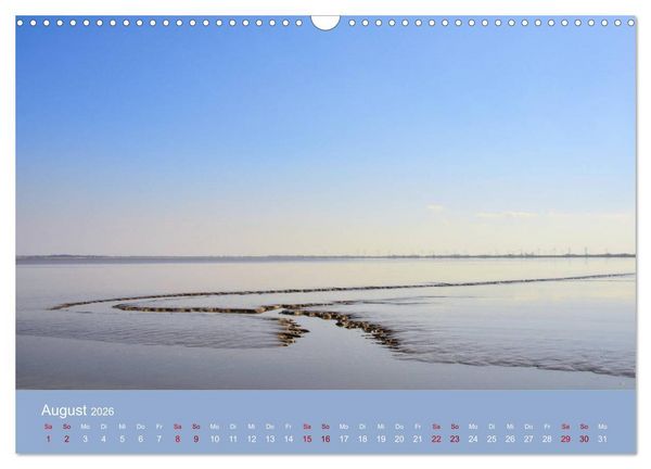 Produktbild: Wilhelmshaven - Sonne, K&uuml;ste und Meer (Wandkalender 2026 DIN A3 quer), CALVENDO Monatskalender