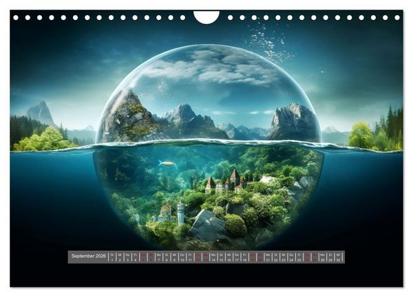 Produktbild: Am Grunde des Meeres (Wandkalender 2026 DIN A4 quer), CALVENDO Monatskalender