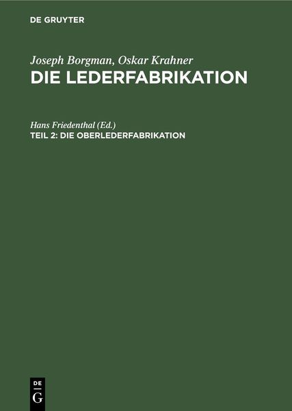 Produktbild: Die Oberlederfabrikation