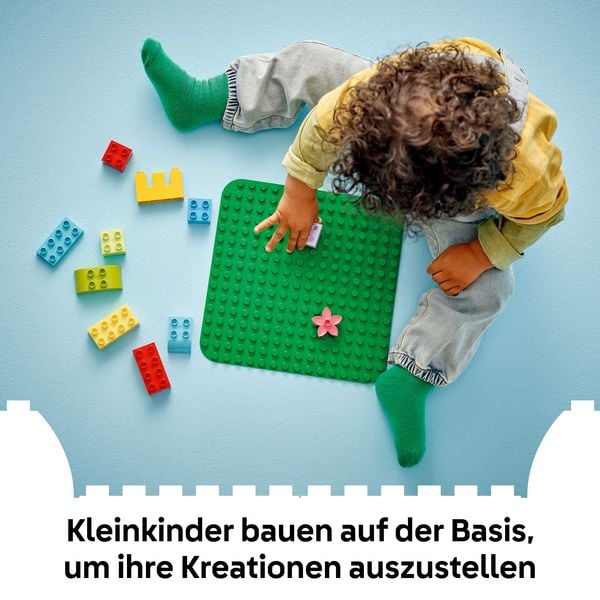 LEGO DUPLO Bauplatte in Grün, Bauspielzeug zum Ausstellen 10460