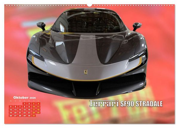 Produktbild: Ferrari - Synonym f&uuml;r Motorsport (Wandkalender 2026 DIN A2 quer), CALVENDO Monatskalender