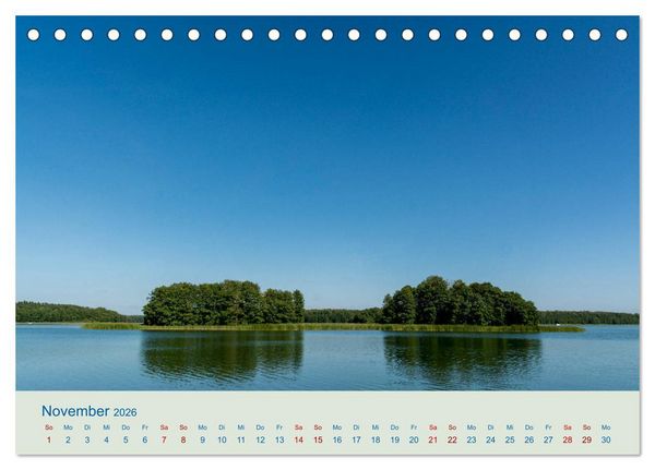 Produktbild: Wundersch&ouml;nes Masuren (Tischkalender 2026 DIN A5 quer), CALVENDO Monatskalender