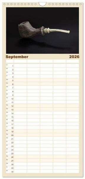 Produktbild: Familienplaner 2026 - Pfeifenwelten mit 5 Spalten (Wandkalender, 21 x 45 cm) CALVENDO