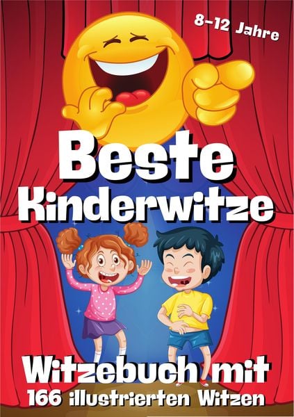 Produktbild: Witzebuch f&uuml;r Kinder - 166 illustrierte Witze mit Cartoons in Farbe - E-Book Witzebuch