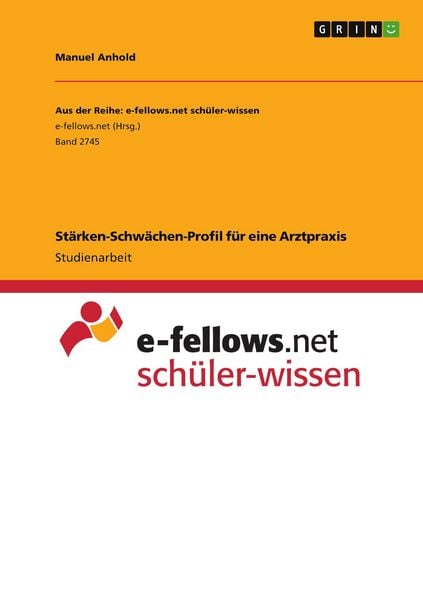 Produktbild: St&auml;rken-Schw&auml;chen-Profil f&uuml;r eine Arztpraxis